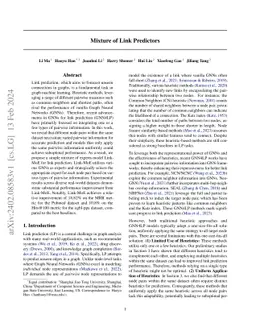 Mixture of Link Predictors on Graphs