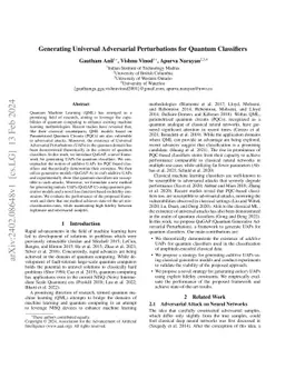 Generating Universal Adversarial Perturbations for Quantum Classifiers