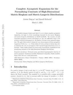 Complete Asymptotic Expansions for the Normalizing Constants of
  High-Dimensional Matrix Bingham and Matrix Langevin Distributions