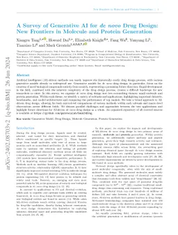 A Survey of Generative AI for de novo Drug Design: New Frontiers in
  Molecule and Protein Generation