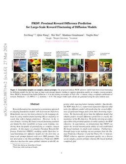 PRDP: Proximal Reward Difference Prediction for Large-Scale Reward
  Finetuning of Diffusion Models