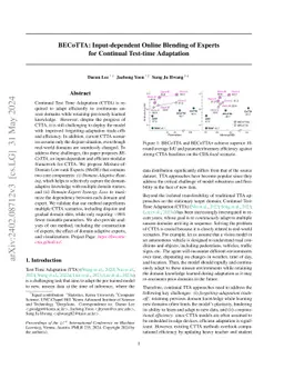 BECoTTA: Input-dependent Online Blending of Experts for Continual
  Test-time Adaptation