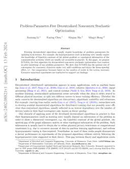 Problem-Parameter-Free Decentralized Nonconvex Stochastic Optimization