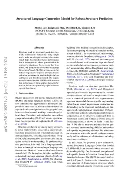 Structured Language Generation Model: Loss Calibration and Formatted Decoding for Robust Structure Prediction and Knowledge Retrieval
