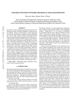 Pyramid Attention Network for Medical Image Registration