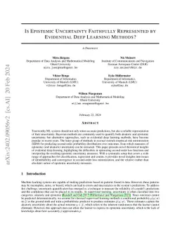 Is Epistemic Uncertainty Faithfully Represented by Evidential Deep
  Learning Methods?