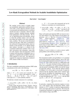 Low-Rank Extragradient Methods for Scalable Semidefinite Optimization