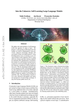 Into the Unknown: Self-Learning Large Language Models