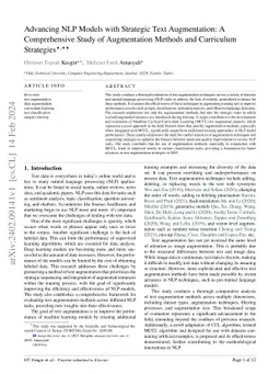 Advancing NLP Models with Strategic Text Augmentation: A Comprehensive
  Study of Augmentation Methods and Curriculum Strategies