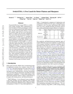 Switch EMA: A Free Lunch for Better Flatness and Sharpness