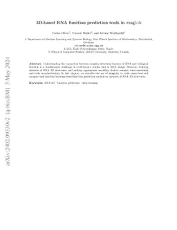 3D-based RNA function prediction tools in rnaglib