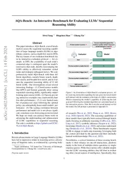 AQA-Bench: An Interactive Benchmark for Evaluating LLMs' Sequential Reasoning Ability