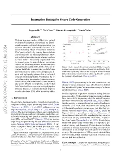 Instruction Tuning for Secure Code Generation