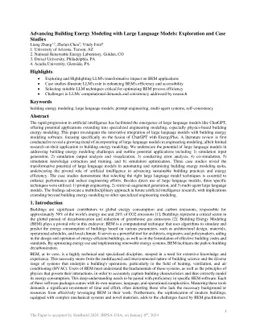 Advancing Building Energy Modeling with Large Language Models:
  Exploration and Case Studies