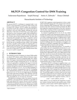 MLTCP: Congestion Control for DNN Training