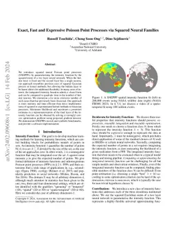 Exact, Fast and Expressive Poisson Point Processes via Squared Neural
  Families