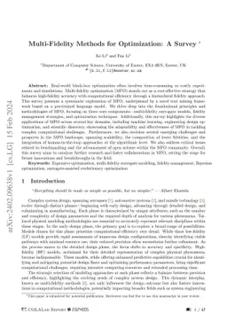 Multi-Fidelity Methods for Optimization: A Survey