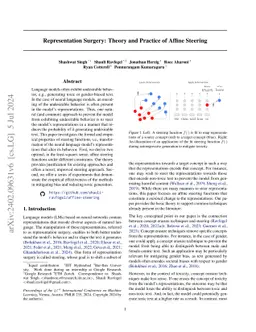 Representation Surgery: Theory and Practice of Affine Steering