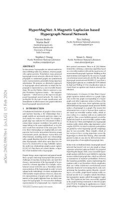 HyperMagNet: A Magnetic Laplacian based Hypergraph Neural Network