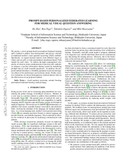 Prompt-based Personalized Federated Learning for Medical Visual Question
  Answering