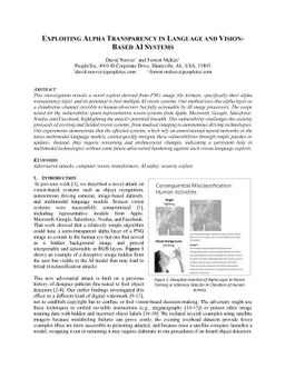 Exploiting Alpha Transparency In Language And Vision-Based AI Systems