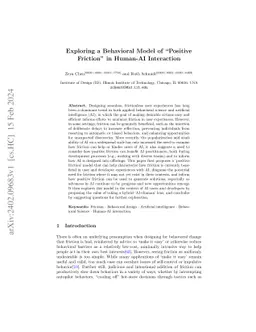 Exploring a Behavioral Model of "Positive Friction" in Human-AI
  Interaction