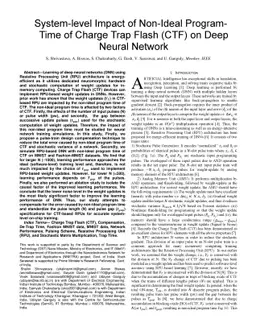 System-level Impact of Non-Ideal Program-Time of Charge Trap Flash (CTF)
  on Deep Neural Network