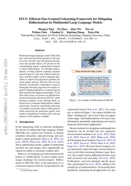 EFUF: Efficient Fine-grained Unlearning Framework for Mitigating
  Hallucinations in Multimodal Large Language Models
