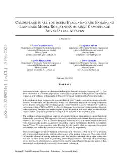 Camouflage is all you need: Evaluating and Enhancing Language Model
  Robustness Against Camouflage Adversarial Attacks