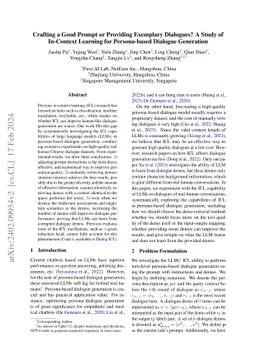 Crafting a Good Prompt or Providing Exemplary Dialogues? A Study of
  In-Context Learning for Persona-based Dialogue Generation