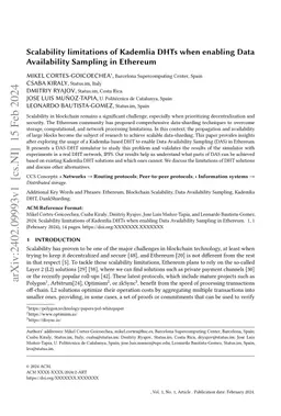 Scalability limitations of Kademlia DHTs when enabling Data Availability
  Sampling in Ethereum
