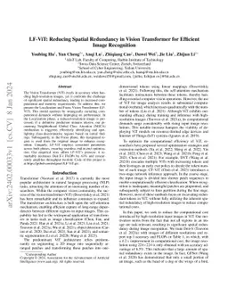 LF-ViT: Reducing Spatial Redundancy in Vision Transformer for Efficient
  Image Recognition