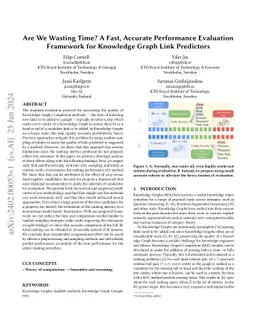 Are We Wasting Time? A Fast, Accurate Performance Evaluation Framework
  for Knowledge Graph Link Predictors