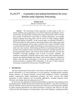 TrackGPT -- A generative pre-trained transformer for cross-domain entity
  trajectory forecasting