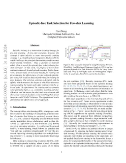 Episodic-free Task Selection for Few-shot Learning