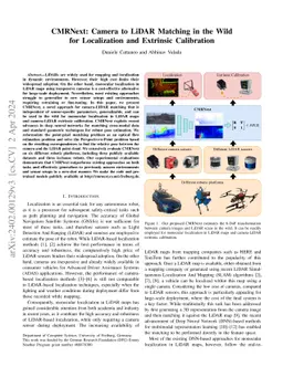 CMRNext: Camera to LiDAR Matching in the Wild for Localization and Extrinsic Calibration