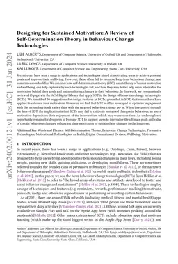 Designing for Sustained Motivation: A Review of Self-Determination
  Theory in Behaviour Change Technologies
