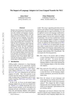The Impact of Language Adapters in Cross-Lingual Transfer for NLU