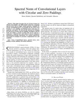 Spectral Norm of Convolutional Layers with Circular and Zero Paddings