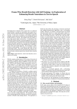 Frame-Wise Breath Detection with Self-Training: An Exploration of
  Enhancing Breath Naturalness in Text-to-Speech