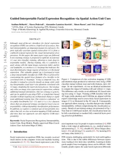 Guided Interpretable Facial Expression Recognition via Spatial Action
  Unit Cues