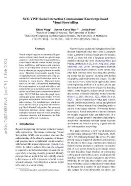 SCO-VIST: Social Interaction Commonsense Knowledge-based Visual
  Storytelling