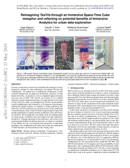 Reimagining TaxiVis through an Immersive Space-Time Cube metaphor and
  reflecting on potential benefits of Immersive Analytics for urban data
  exploration