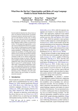 What Does the Bot Say? Opportunities and Risks of Large Language Models
  in Social Media Bot Detection