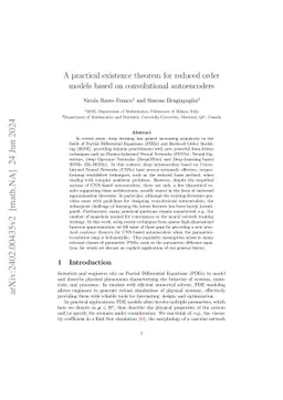 A practical existence theorem for reduced order models based on
  convolutional autoencoders