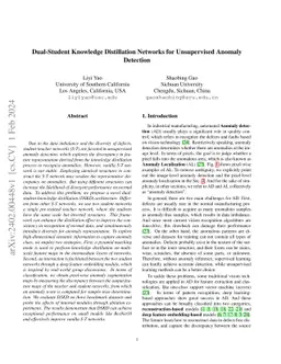 Dual-Student Knowledge Distillation Networks for Unsupervised Anomaly
  Detection