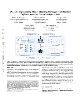 EXMOS: Explanatory Model Steering Through Multifaceted Explanations and
  Data Configurations