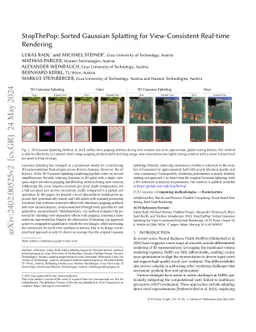 StopThePop: Sorted Gaussian Splatting for View-Consistent Real-time
  Rendering