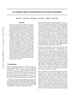 Are Synthetic Time-series Data Really not as Good as Real Data?