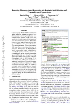 Learning Planning-based Reasoning by Trajectories Collection and Process
  Reward Synthesizing